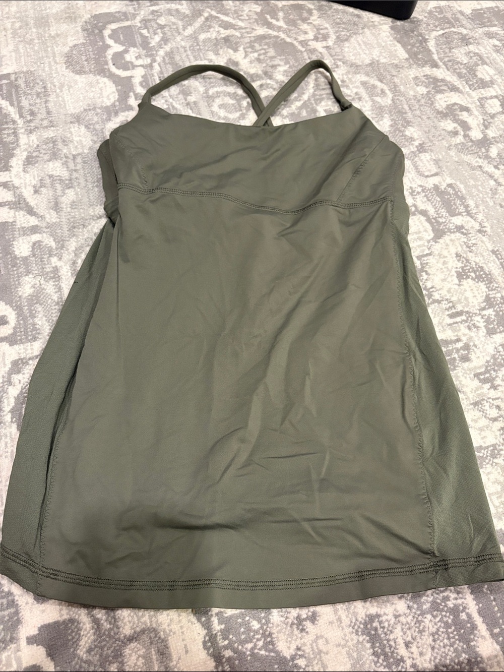 lululemon athletica Olive Green Strappy Tank Top